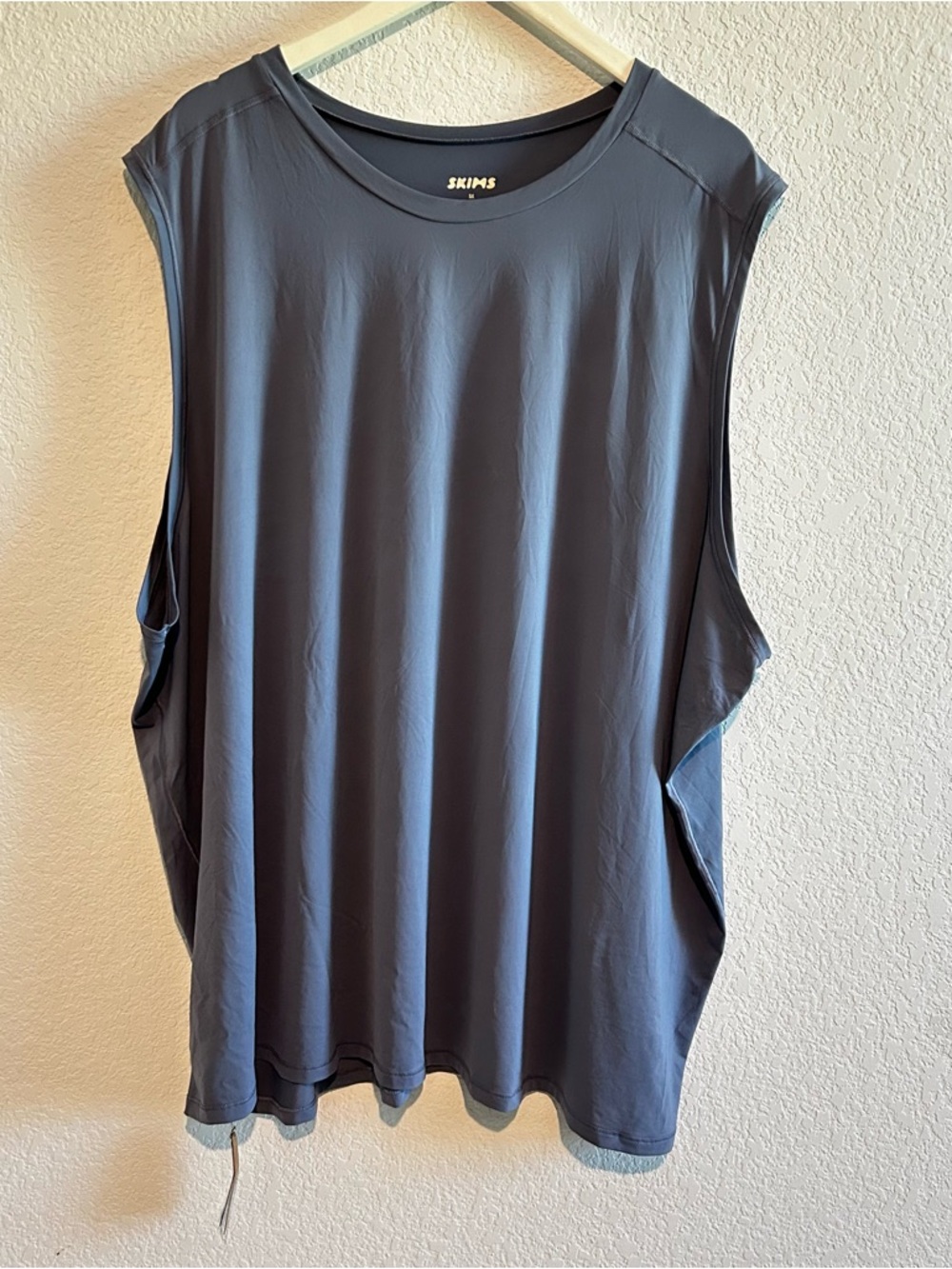 NEW Skims Sport Slim Muscle Tank in Steel Blue Size 5X TP-TNK-5316M Athleisure
